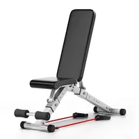 foldable gym bench for full body workout 300kg, abdominal bench for strength training at home gym, with quick folding and quick