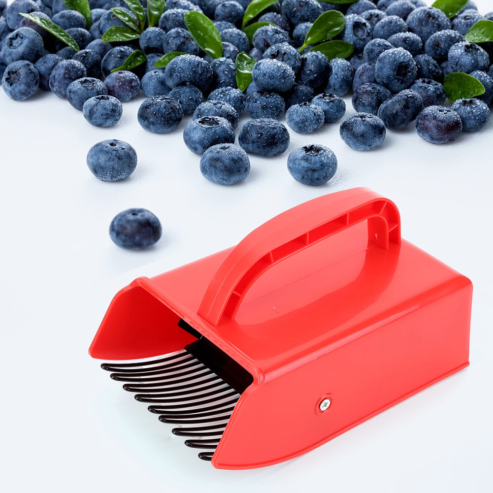 Berry Picker Ergonomic Berry Pick Rake with Metal Comb Huckleberry Picking Rakes for Easier Berry Harvester for Blueberries