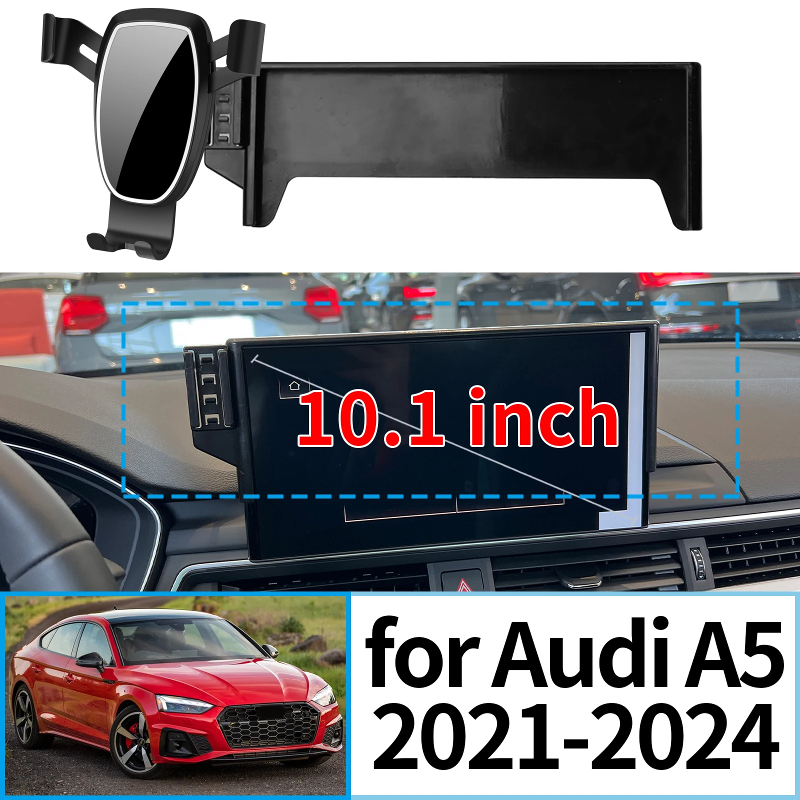 

fit for Audi A5 2021 2022 2023 2024 10.1 inch ​​Navigation Bracke Screen Base Phone Holder Mount Car ​​accessoires