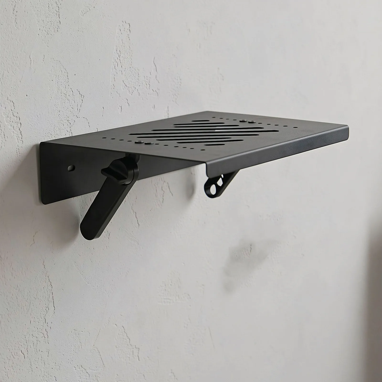 Wall Mounted Projector Holder Router Rack Plastic Stand Space Saving Storage Rack Projector Floating Shelf Bracket