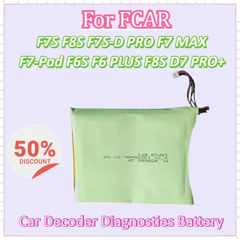 

Battery for FCAR F7S F8S F7S-D PRO F7 MAX F7-Pad F6S F6 PLUS F8S D7 PRO+ Car Decoder Diagnostics Batteries
