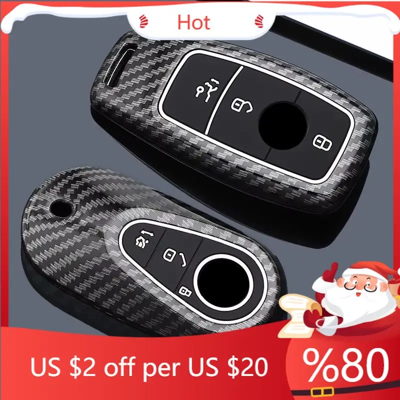 Чехол для автомобильного ключа из углеродного волокна ABS, брелок для Mercedes-Benz C E S G Class W177 W205 W213 X167 W222 CLA GLE, внутренние наклейки Чехол для автомобильного ключа из углеродного волокна ABS, брелок для Mercedes-Benz C E S G Class W177 W205 W213 X167 W222 CLA GLE, внутренние наклейки