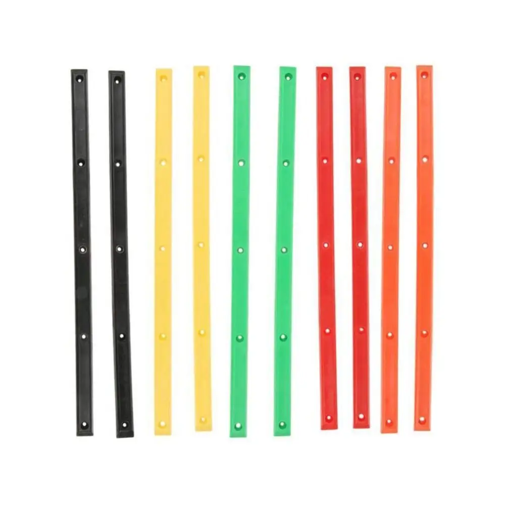 

Mounting Screws Skateboard Rails Protection Reduce Friction Skateboard Rib Bones Colorful ABS Skateboard Rail Guards