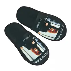 Custom Mylene Farmer Soft Memory Foam House Slippers Women French Singer Cozy Warm Anti-skid Sole Slipper