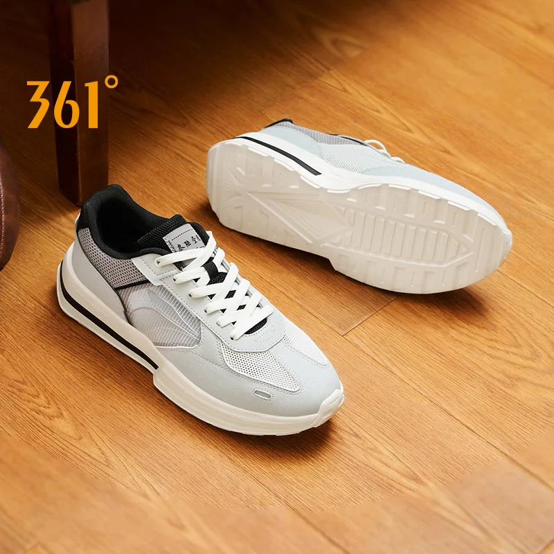 361 Degrees Casual Shoes Men Lightweight Durable Stable Summer Breathable Soft-soles Comfortable Male Sneakers 672426760