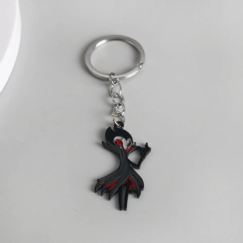 Portachiavi con personaggi in metallo Hollow Knight Il cavaliere Polpo Grub Hornet Portachiavi con ciondolo per donna Uomo Portachiavi Gioielli