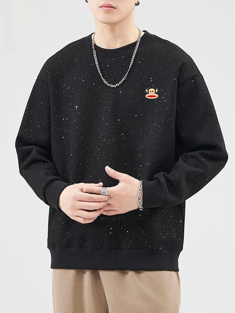 

Мужская толстовка Paul Frank с длинным рукавом, осенняя, модная, новинка 2025 года, с принтом Big Mouth Monkey Star, повседневная, хлопок/полиэстер