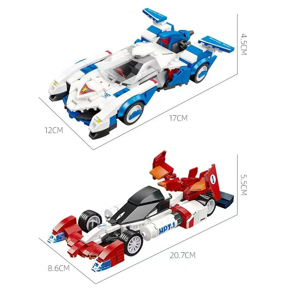 Technische Anime-spellen Astras GPX Sprot auto moc Bouwsteen Ridder Bespaar Toekomst GPX Cyber Formule model geschenken kinderen Kerstmis
