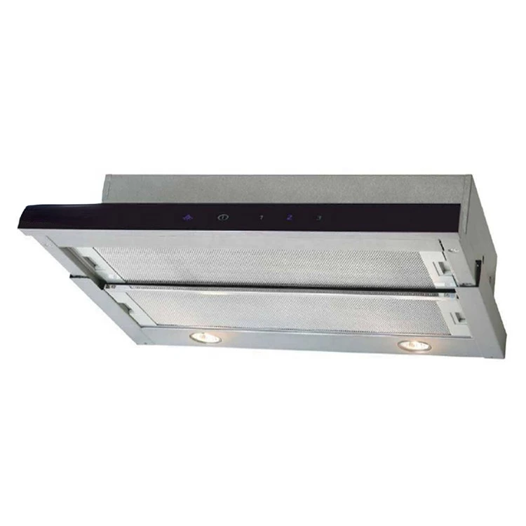 New modern designer 120W motor restaurant stainless steel slim kitchen exhaust range hood