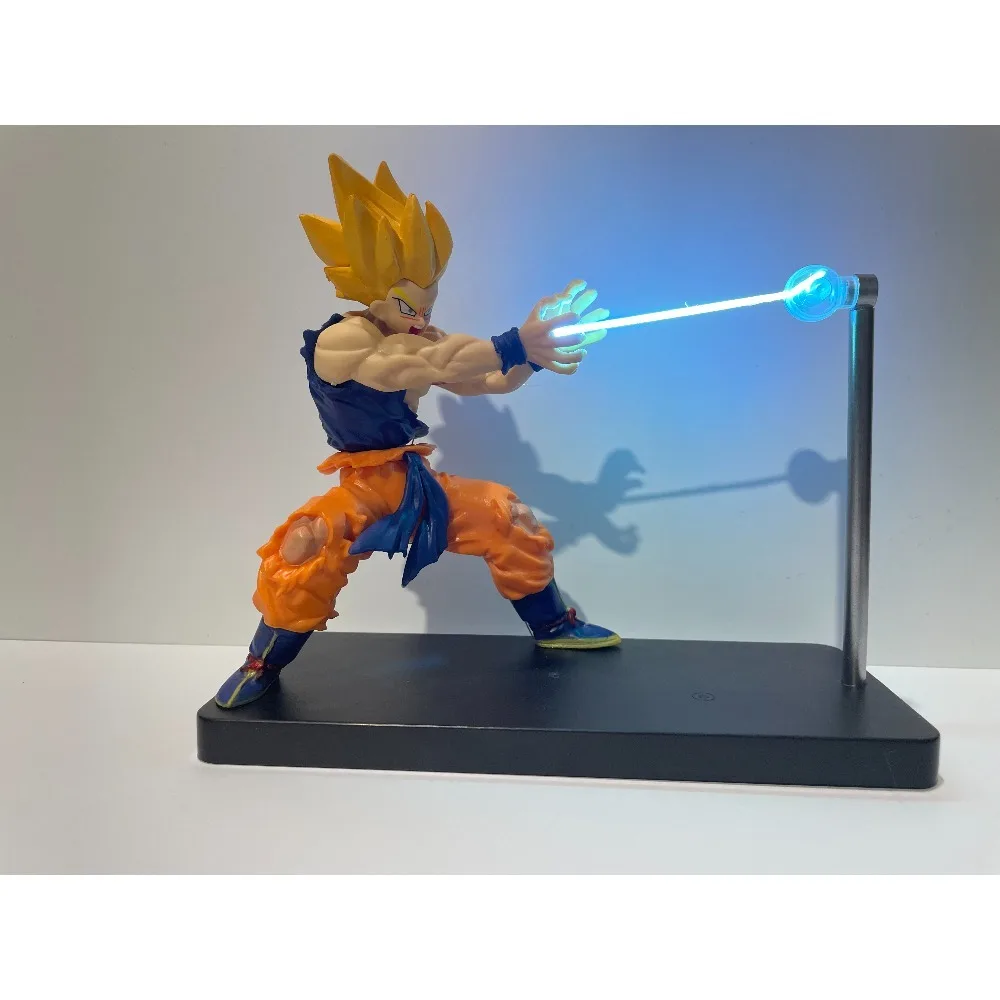 Bandai Dragon Ball Anime Sun WuKong Nikolatoy Figura Kamehameha Luce notturna magnetica Modello Ornamento Bambola Decorazione da scrivania Regalo giocattolo