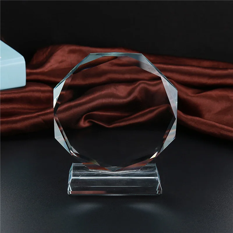 

NALFI-3X Crystal Glass Trophy Blank Crystal Trophy Medal Graduation Season Commemorative Ornaments Company Awards