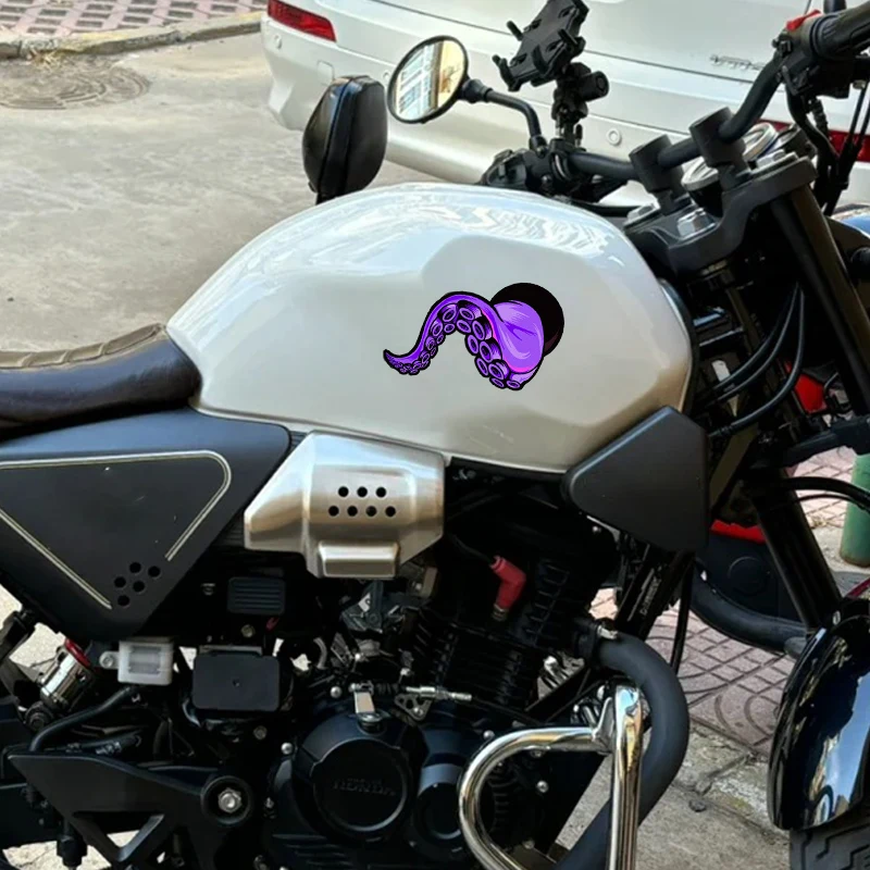 Horror Cthulhu Sea Monster Tentacles Scooter Stickers Motorcyle Fuel Tank Vinyl Decals for BMW Kawasaki Yamaha Suzuki Honda Ktm view 6