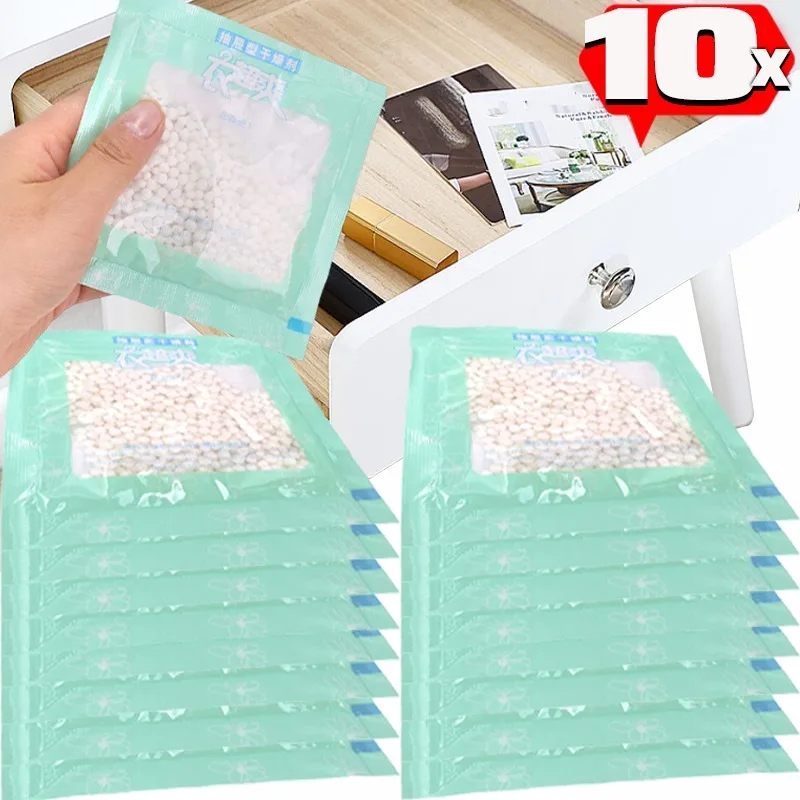 Bolsa colgante absorbente de humedad para cajón, bolsa deshumidificadora a prueba de humedad, armario, bolsa antihumedad, desecante para evitar moho