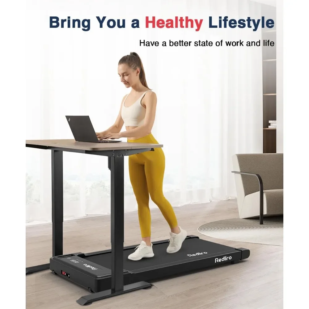 Portable Mini Treadmill with Remote Control Bluetooth 265lbs Max Weight InstallationFree Jogging Machine HomeOffice Freight free