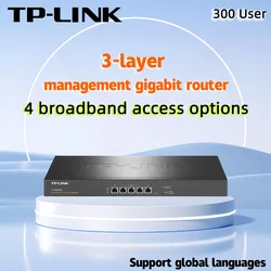 Tp-link-gigabit VPNルーター,ネットワーク管理,デュアルコア,4 WANポート,ACコントローラー,APインターネット,pppoeサーバー,スイッチ