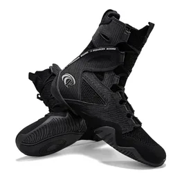 Zapatos profesionales de lucha para hombre, calzado deportivo de boxeo, transpirable, de entrenamiento, marca de lujo