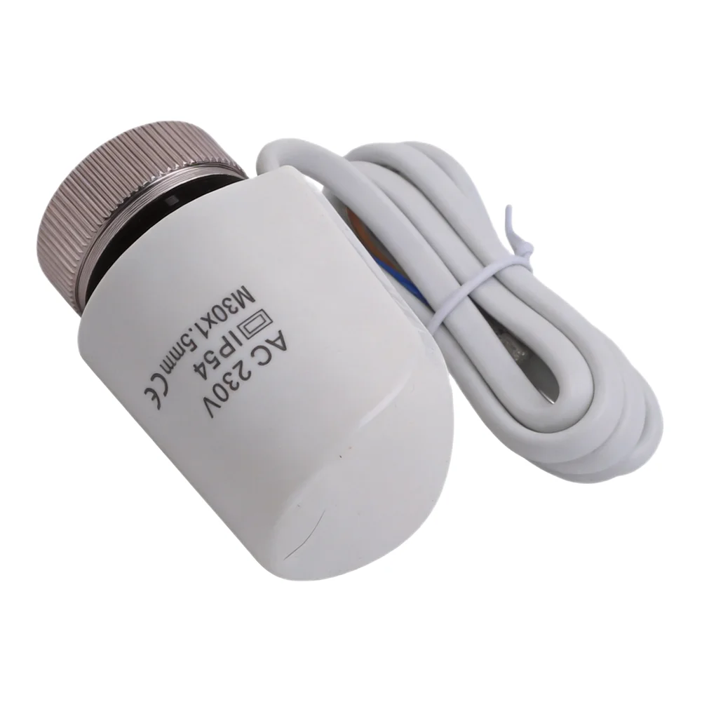 AC230V Electric Thermal Actuators M30x1.5mm For Floor Heating Radiator Valve Water Distributor Water Heating Electric Actuators