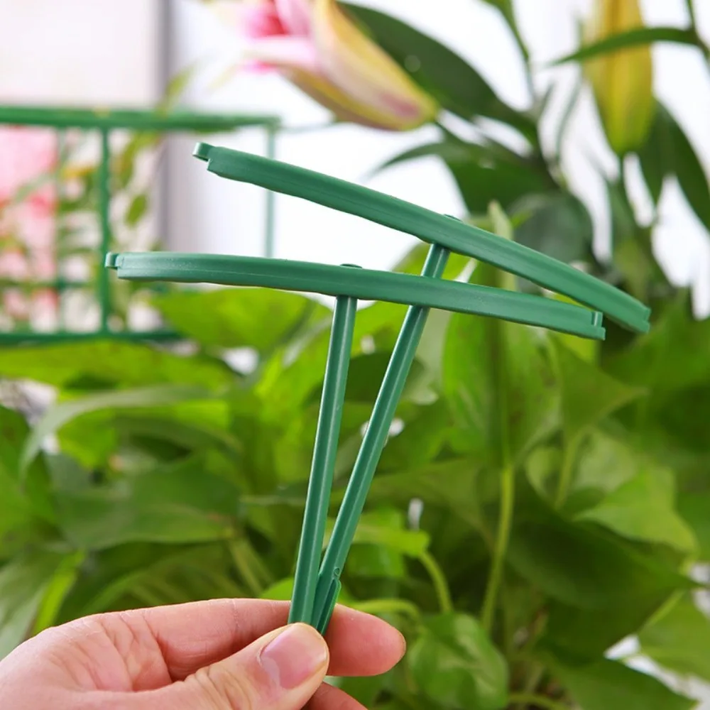 4/8/12pcs Plastic Plant Support Ring Removable Anti Lodging Plant Specific Support Rods Orchard Garden Flower Pillars