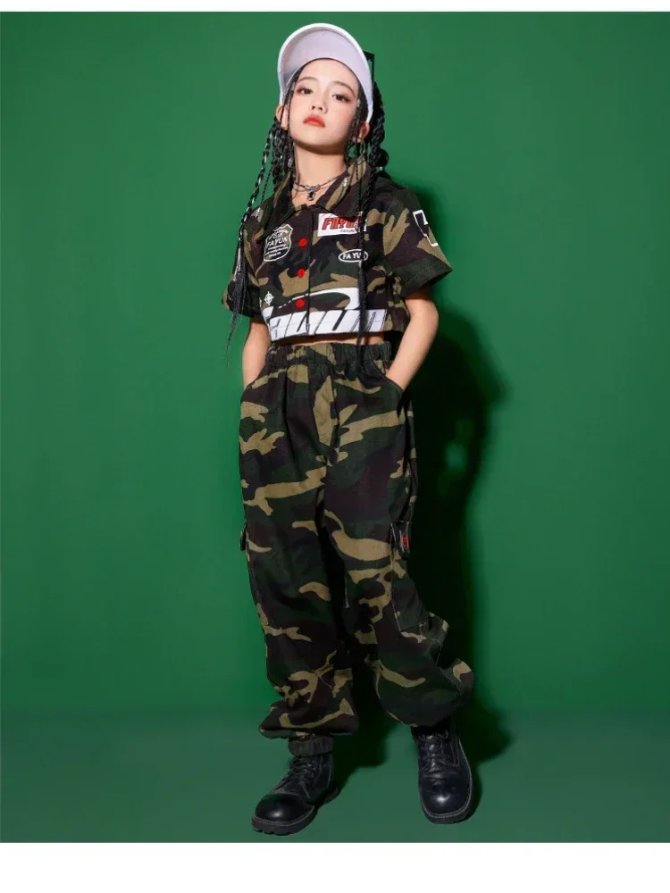 Children Jazz Dance Outfits Kids Hip Hop Clothing Boys Street Dance Costume Modern Ballroom Dancewear Stage Rave Clothing