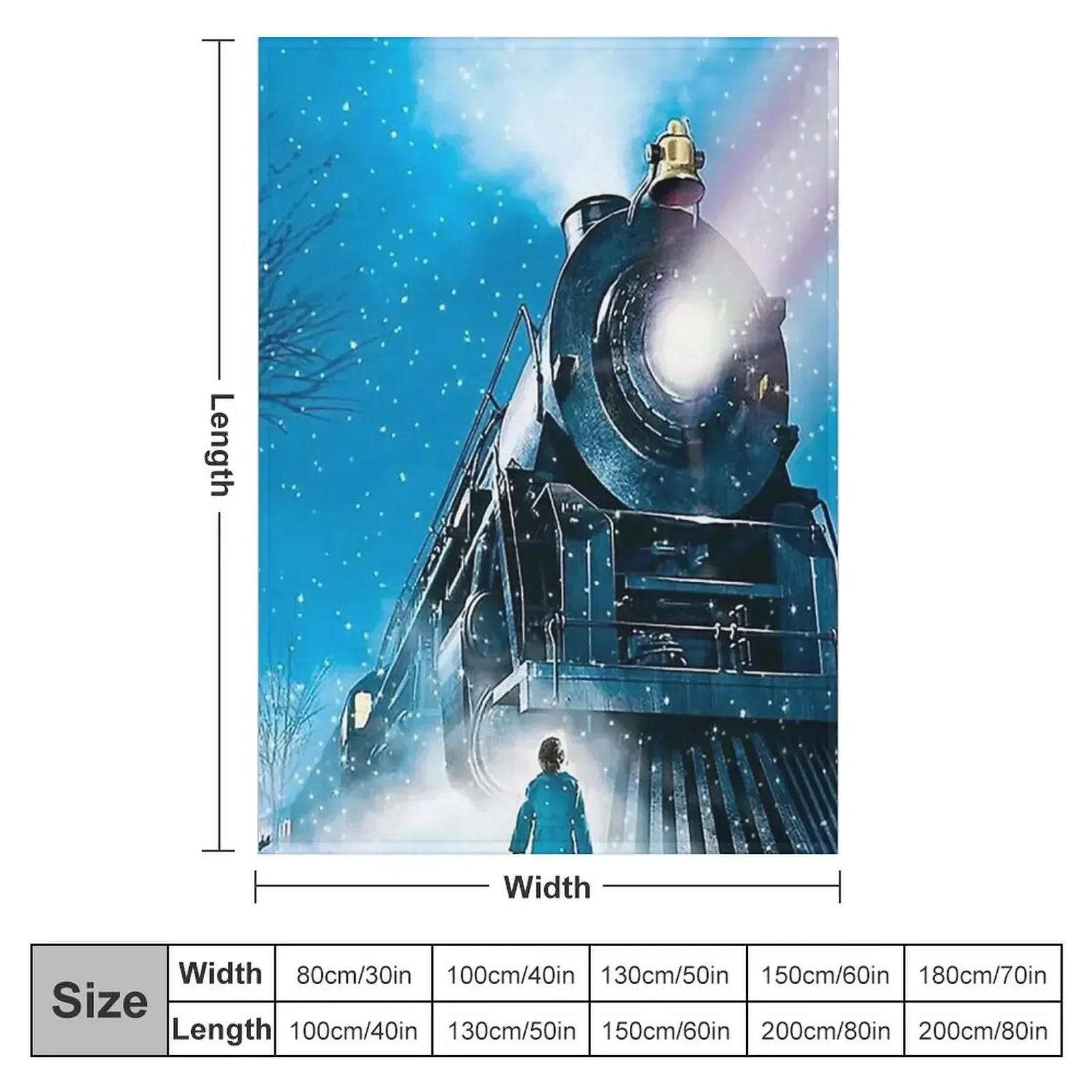 polar express Throw Blanket For Decorative Sofa Luxury Thicken Soft Plush Plaid Blankets