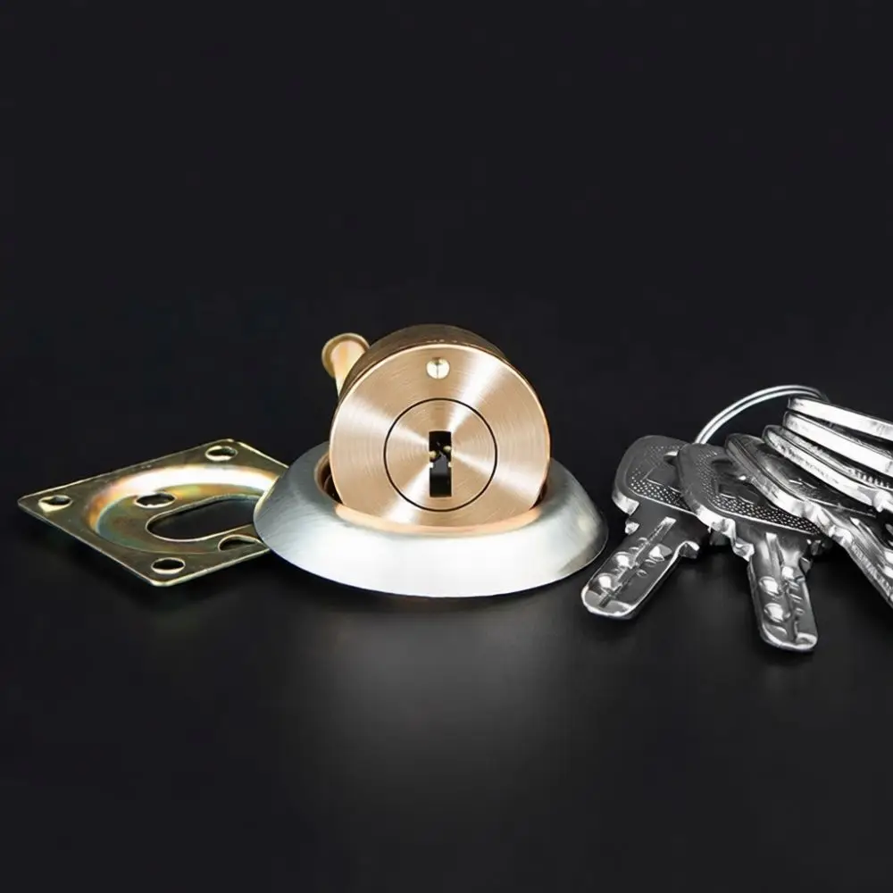 Surface Mount Security Lock Vintage Door Hardware Solid Copper Cylinder For Home Anti Theft Gate Replacement System