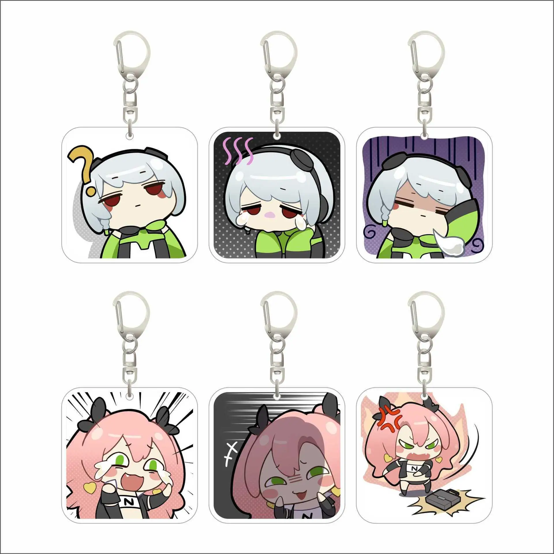 Game Zenless Zone Zero Nicole Mana Ben Miyabi Anby Billy Ellen 6cm Keychains Pendant Car Key Chain Fans Gift Accessories