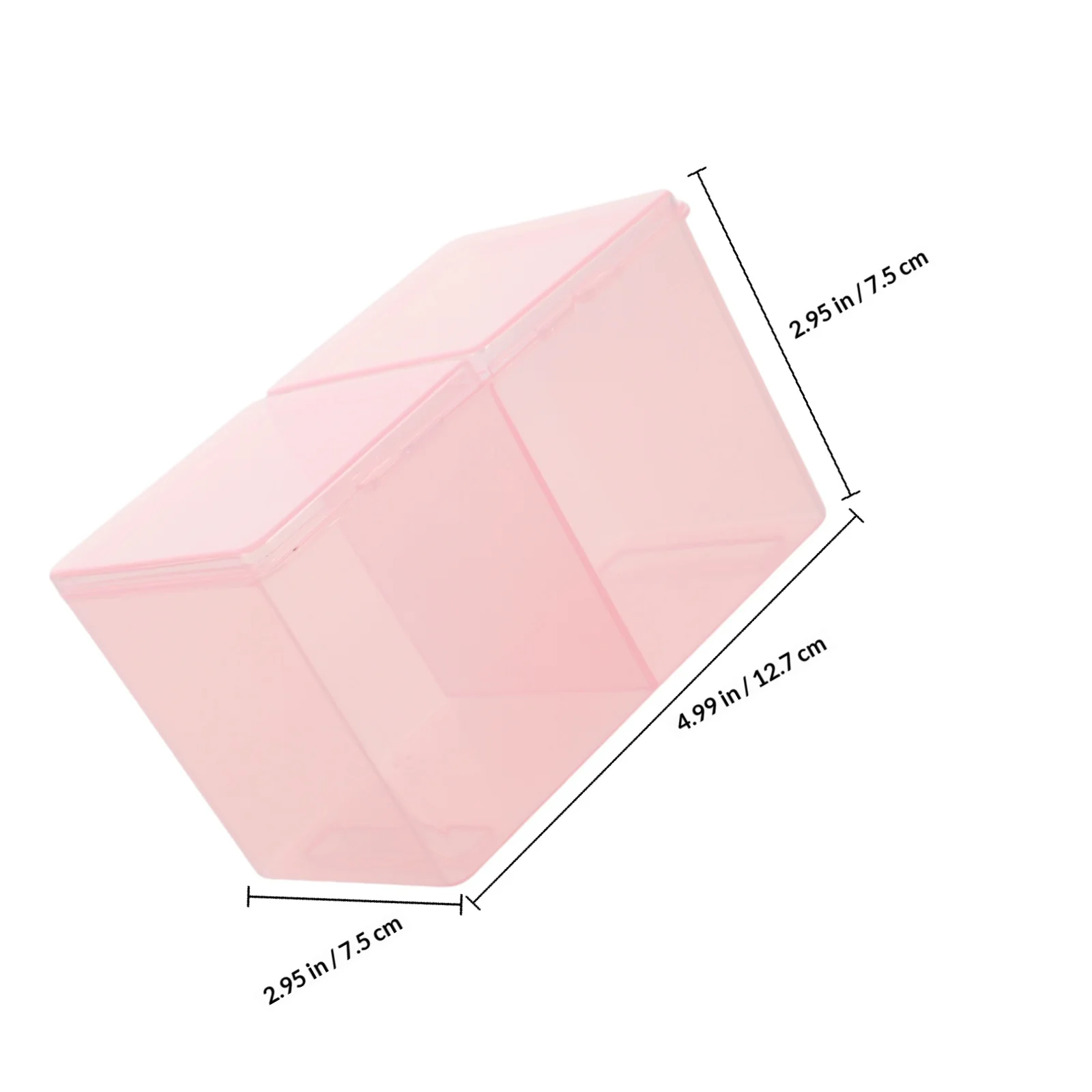 2 グリッド多機能ネイルツールボックスコンパクト軽量ネイルアート収納容器サロンホームオーガナイザー用クリアプラスチック