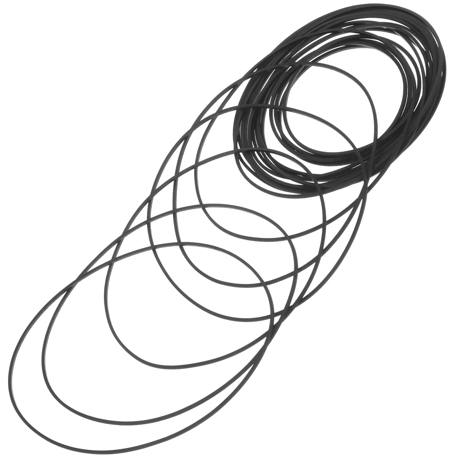 Correas de transmisión de Cassette cuadradas, Material de goma de 1Mm de espesor para reparación de grabadora, Kit de mantenimiento de reproductor largo reutilizable, 60 uds.