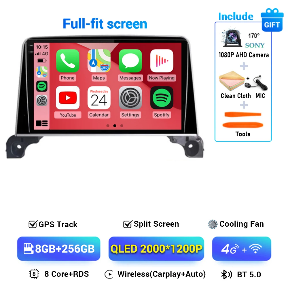 Android 15 Carplay Auto 360 Camera Voor Peugeot 5008 4008 3008 2017 2018 2019 2020 Autoradio Multimedia Speler navigatie Gps Dsp
