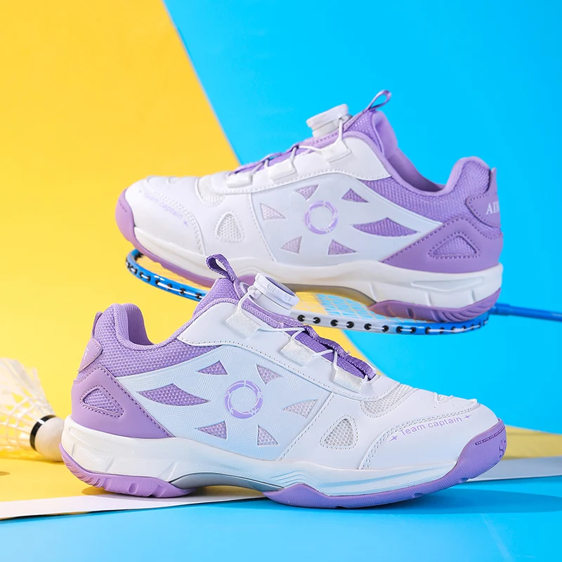 

Весенние кроссовки для бадминтона 2026 года для мальчиков и девочек, люксовый бренд, обувь для игры в зале, молодежные кроссовки с быстрой шнуровкой, обувь для настольного тенниса, женская спортивная обувь