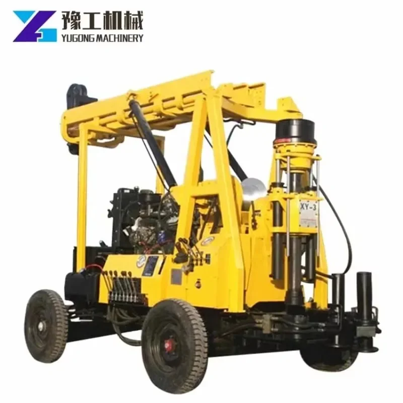 Cheap Mini Portable Core Drilling Machine Core Sample Drilling Rig Portable Diesel Small Water Well Drilling Rig 200m