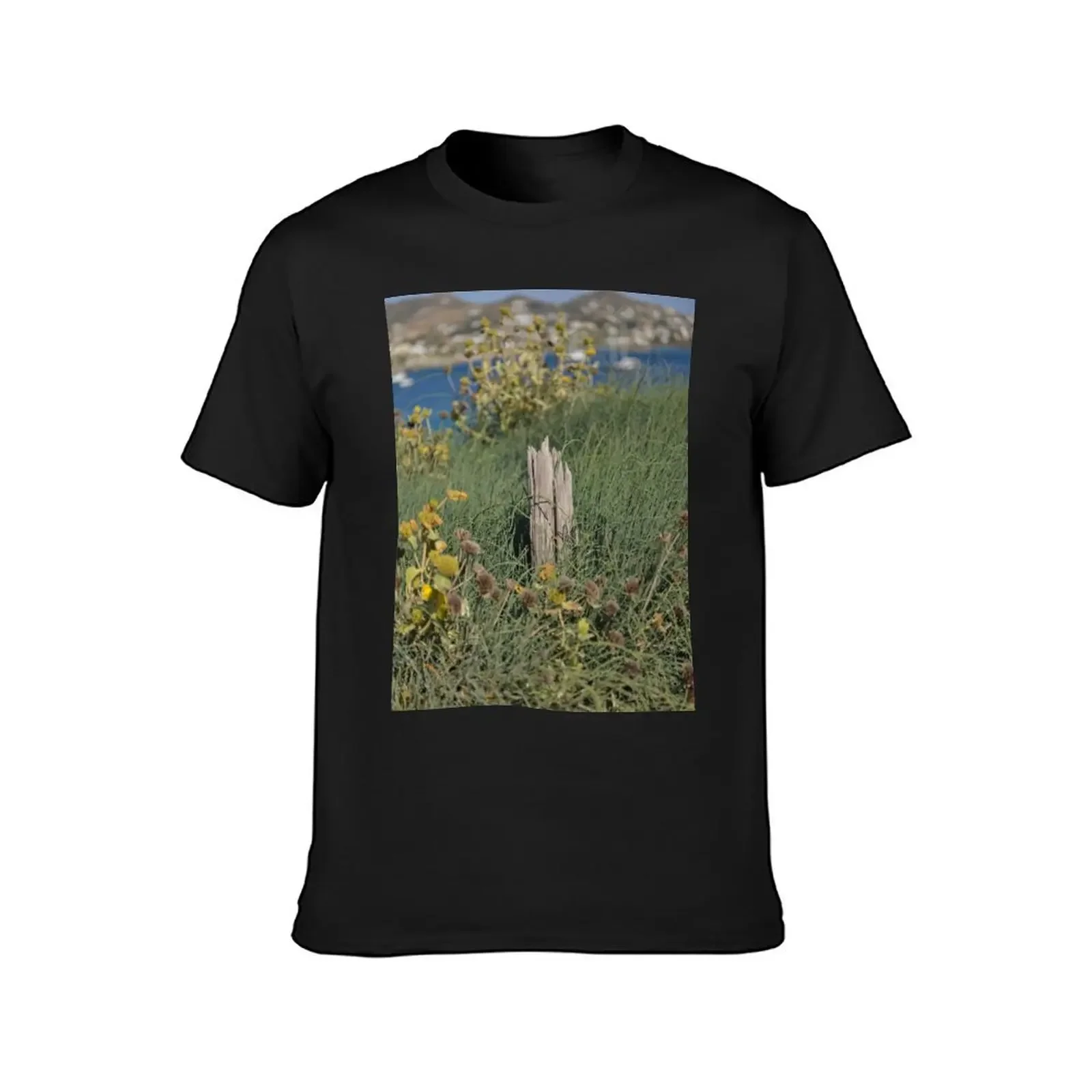 Overgrown field, in abstract T-Shirt vintage graphic tee sports fans baggy shirts mens funny t shirts