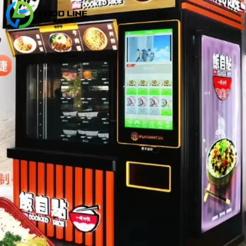 Custom  Fully Automatic Hot Food Vending Machine For Business High Efficiency Hot Meal Vendor With User Friendly Interface