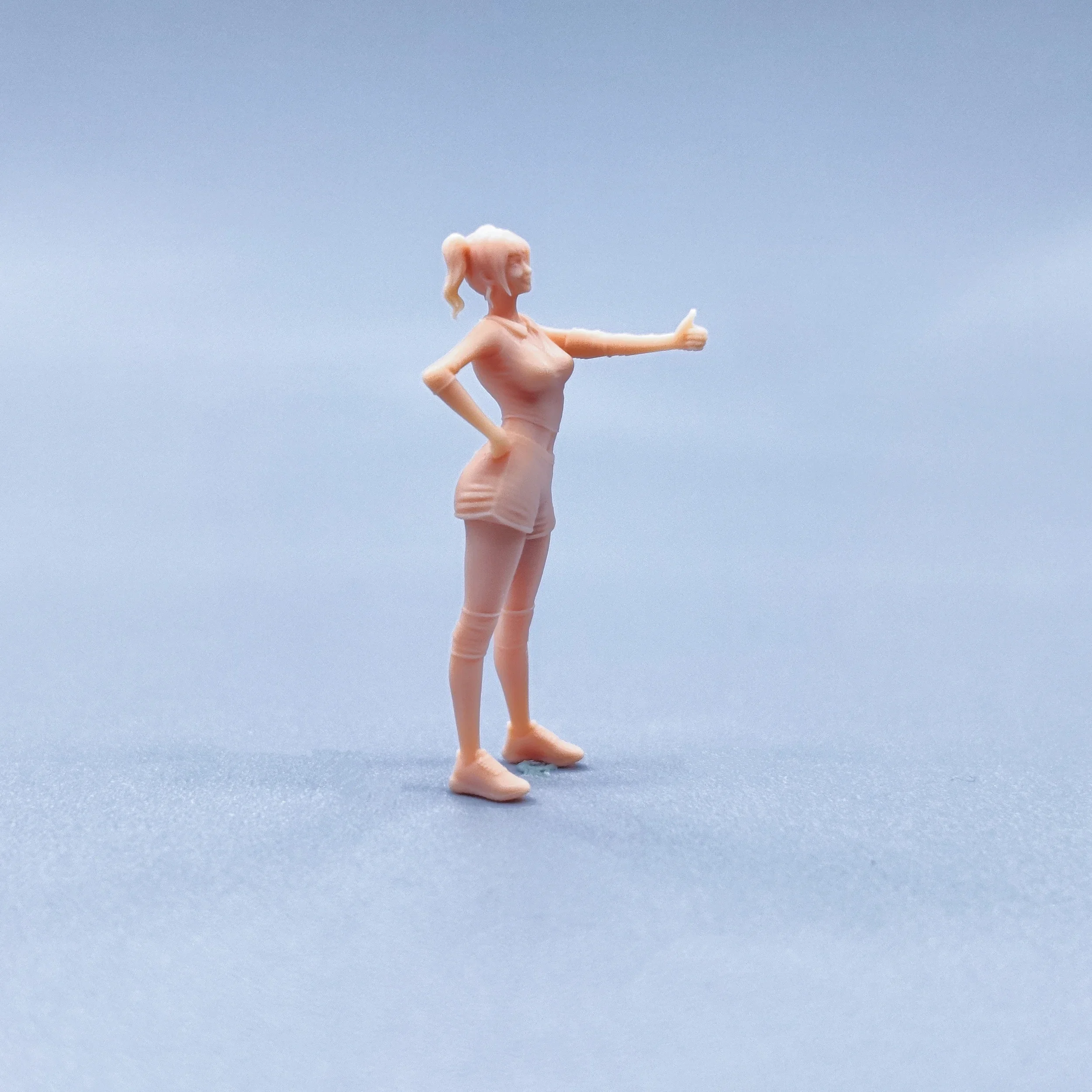 1/64 Beeldjes Schaalmodel Hars Lof Cheerleading Meisjes Ongekleurde Miniaturen Diorama handgeschilderde W417