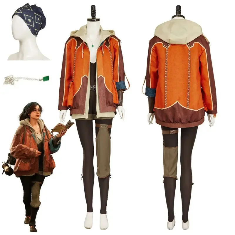 

Альма Хантер монстров Косплей Фантазия Костюм Маскировка для женщин Куртка Шорты Одежда для ролевых игр Хэллоуин Карнавальная одежда