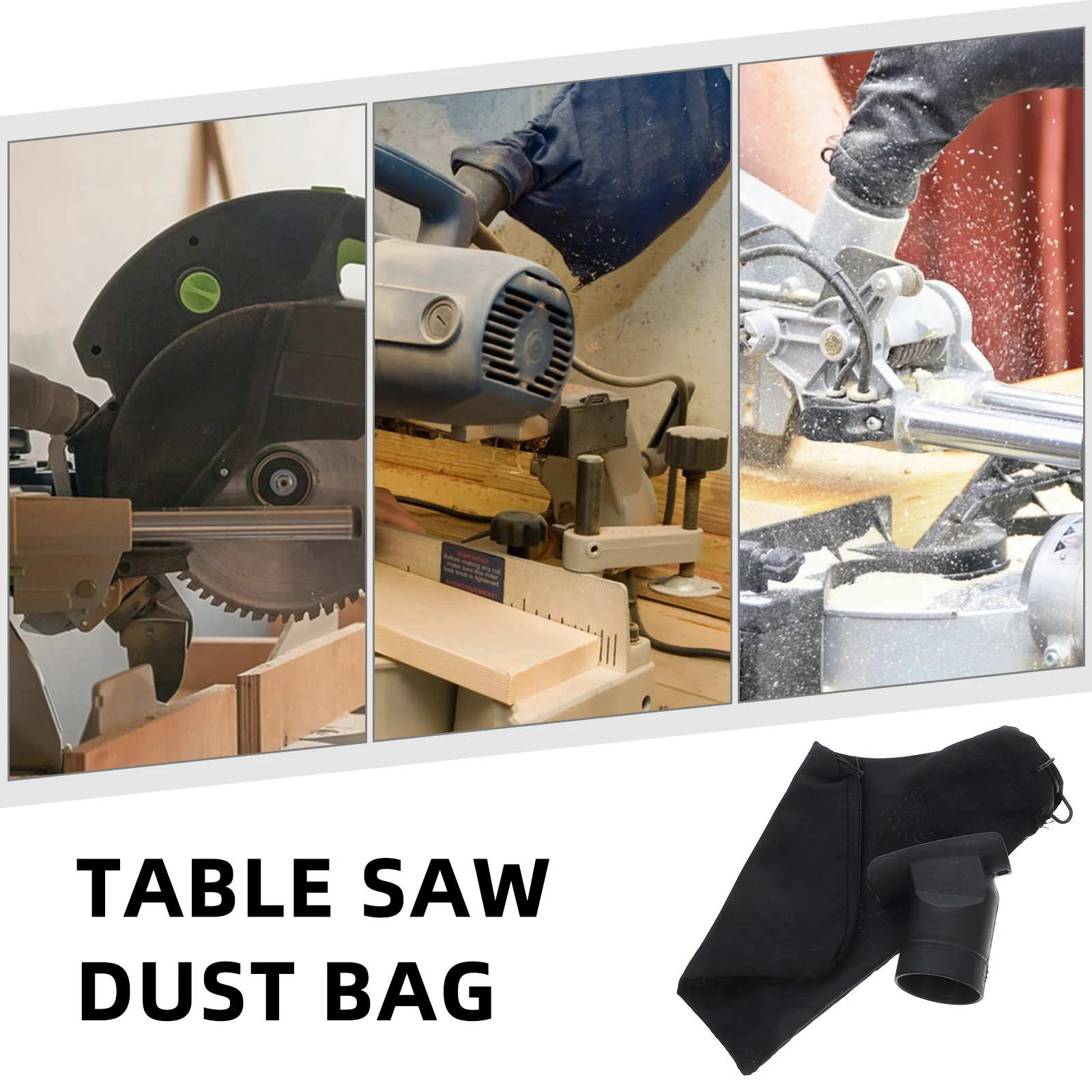 Dust Collector Bag For Cutting Machine Universal Dust Collection Bag For Table Saw Industrial Power Tools Black Dust Collection