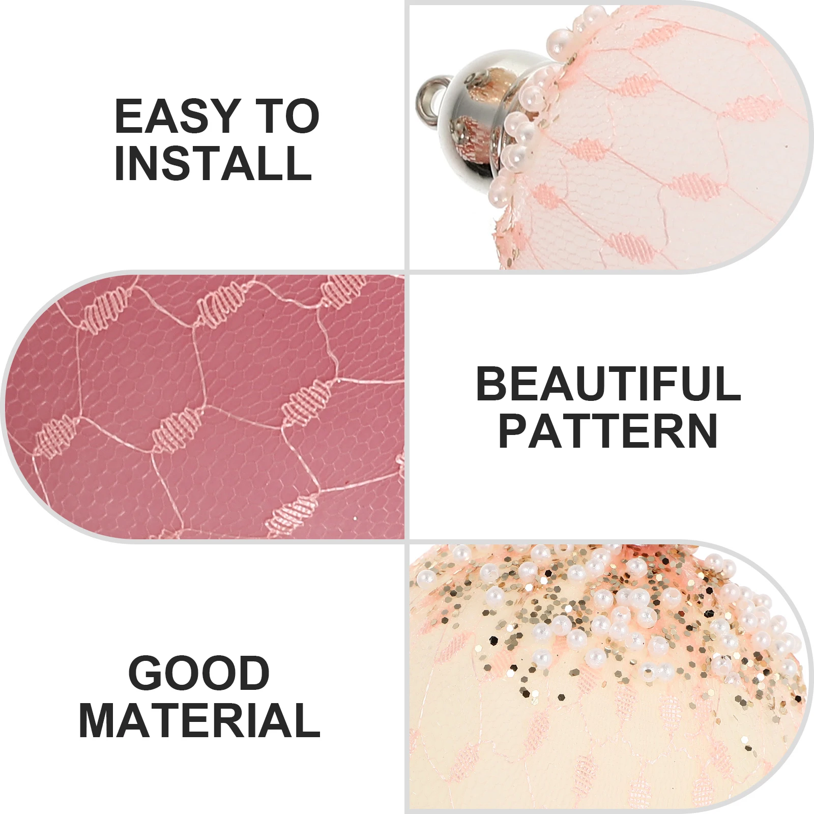 

3 pcs Golden Retriever PVC Mesh Christmas Balls Decorations naments Festival Pendant Reusable Hanging Tree Supply