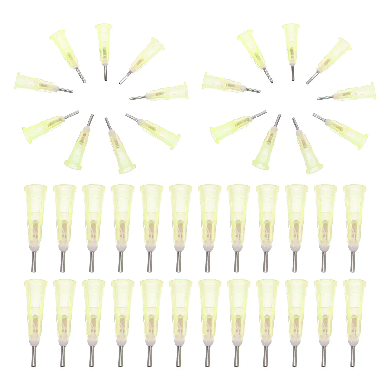 100Pcs Precision Dispensing Needles Blunt Tip 18G Replacement for Glue Syringe Application in Electronics Assembly
