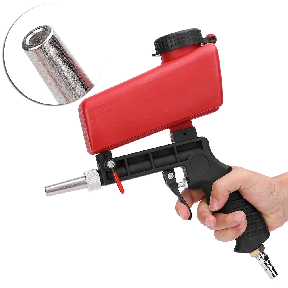Industrial Portable Hand Held Pneumatic Sandblaster - Adjustable for Precision Surface Treatment
