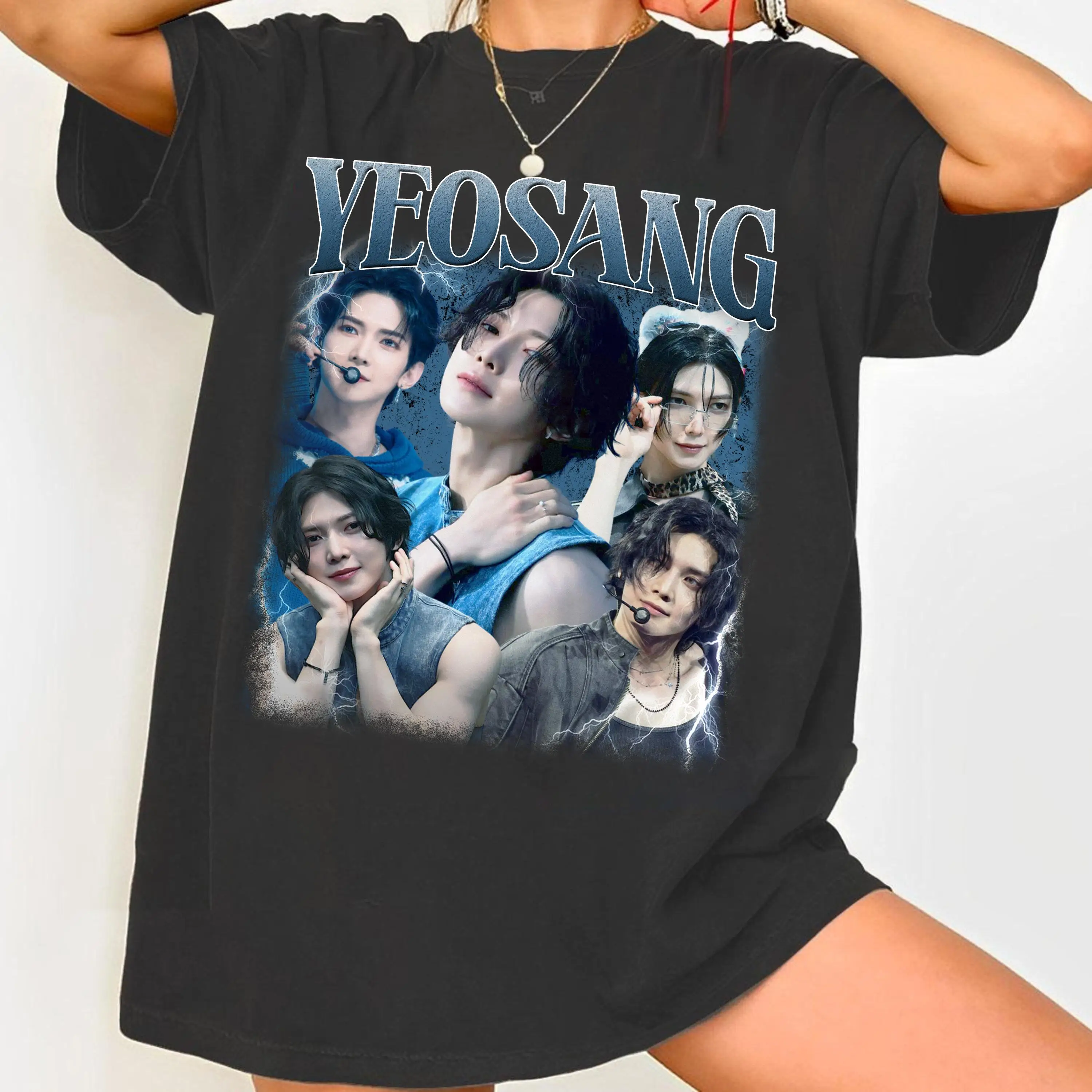 

Yeosang Ateez Vintage 90s Retro T-Shirt, Kpop Graphic Shirt