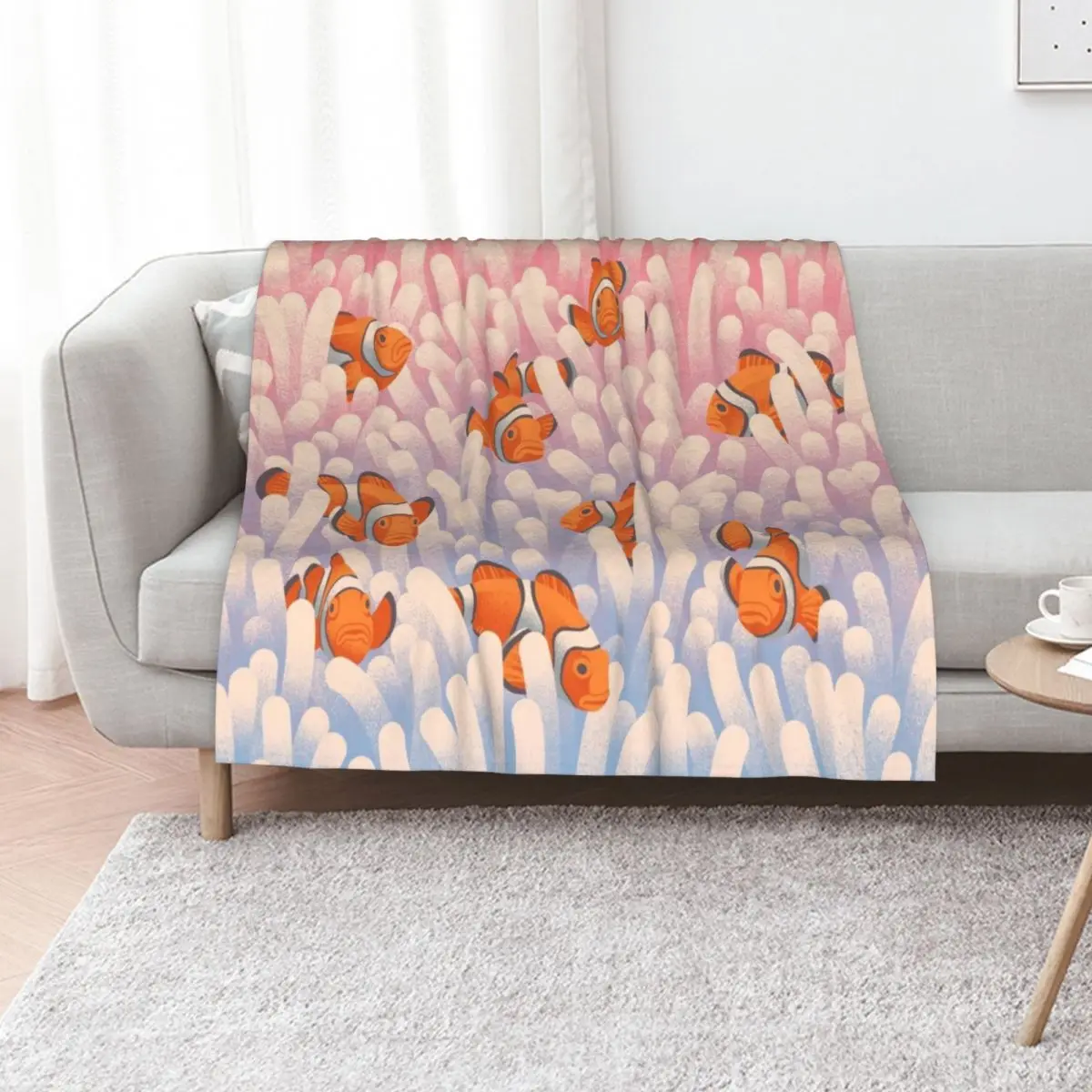 Endless Anemone Throw Blanket Moving valentine gift ideas Thermals For Travel Cute Weighted Hairy Blankets