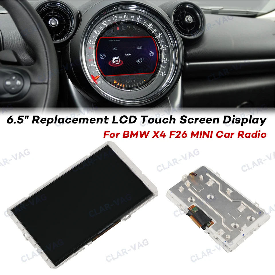 Pantalla LCD de 6,5 pulgadas para BMW X4 F26 Mini, Panel de pantalla, Monitor de Radio de coche, pieza de repuesto, OEM, BM9279424 01Z, nuevo