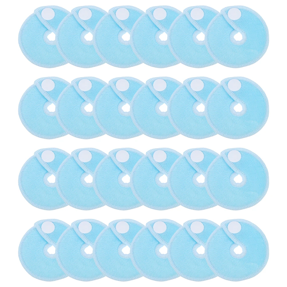

24pcs Feeding Support Cotton Pad Sky Fiber Reusable G Tube Accessories Baby Belly Button Pad Soft Breastfeeding