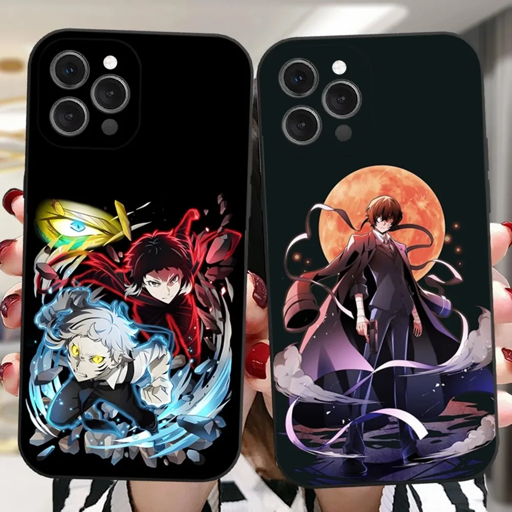 Anime Bungo Stray Dogs Dazai Osamu Phone Case For iPhone 16,15,14,13,12,11 Plus,Pro,Max,XR,XS,X,7,8 Plus,SE,Mini Silicone Soft