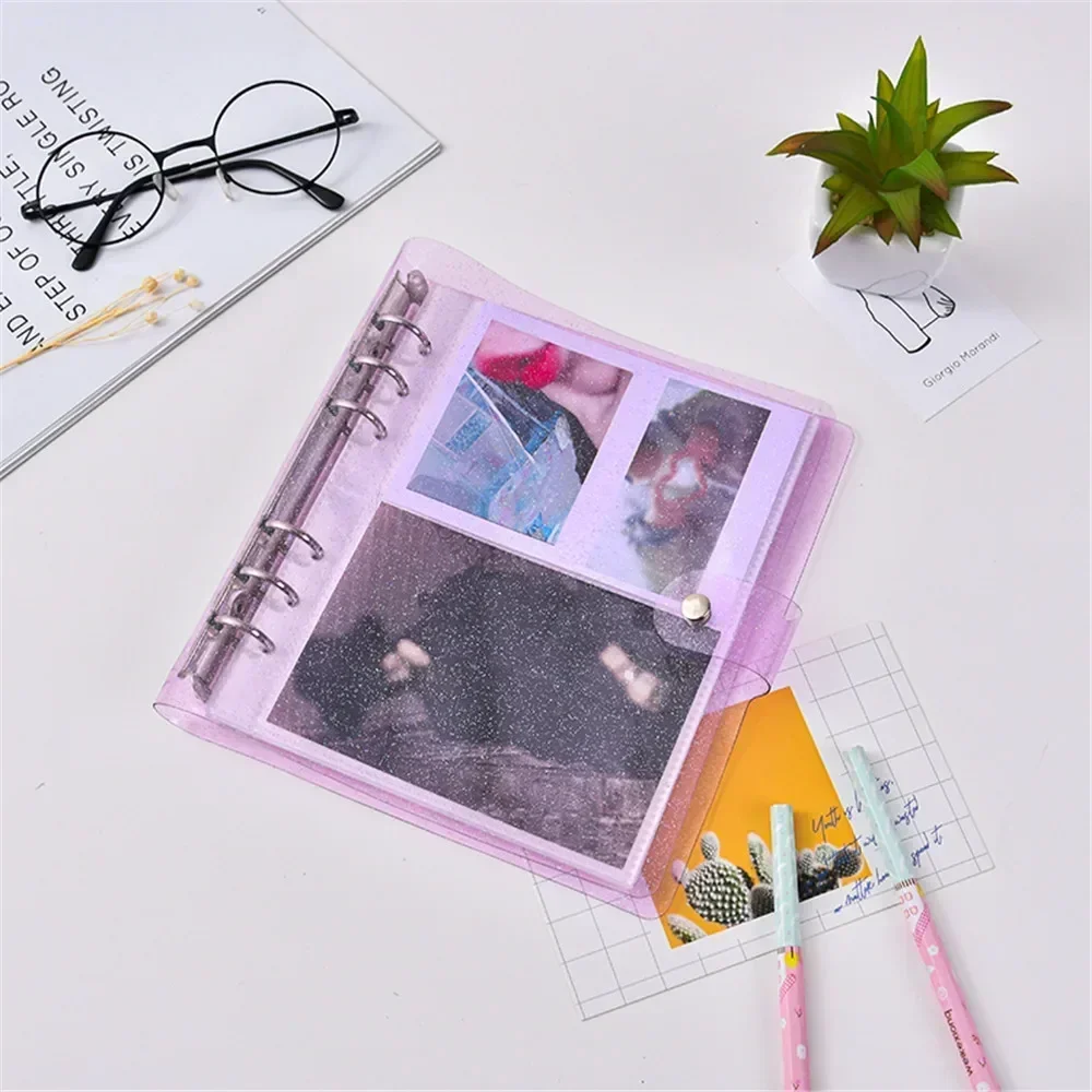 200 Pockets PVC Portable Photo Album Jelly Color Album for Mini Instax & Name Card Album Photos Collect Notebook Holder