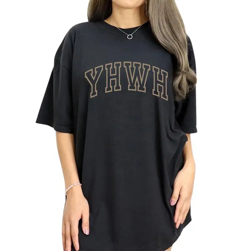 

Varsity YHWH Tee, YHWH Shirt, Yahweh Shirt, Aesthetic Christian Tee, Jesus Apparel, Christian Believer Gift Shirt, Religious Out