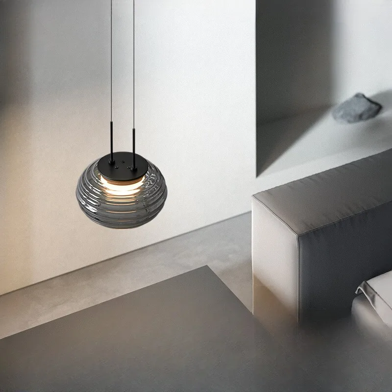 

Modern Minimalist Bedroom Glass Pendant Lamp For Living Room Restaurant Bar Counter Kitchen Island Chandelier Home Decor Lights