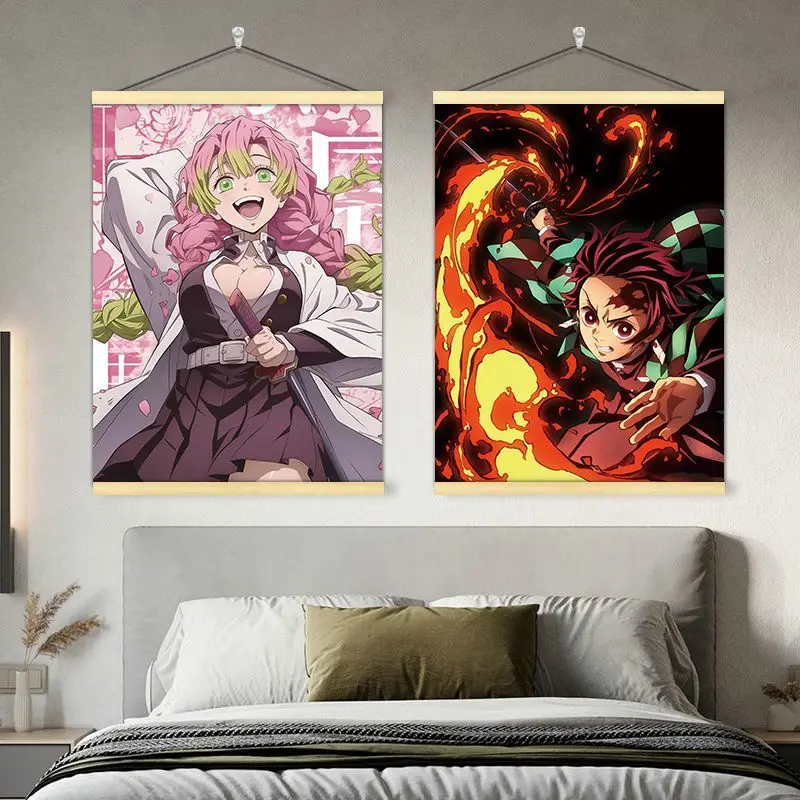

Demon Slayer -Kimetsu No Yaiba- The Movie: Mugen Train Anime fans Hanging scroll decorative painting gui mie zhi ren