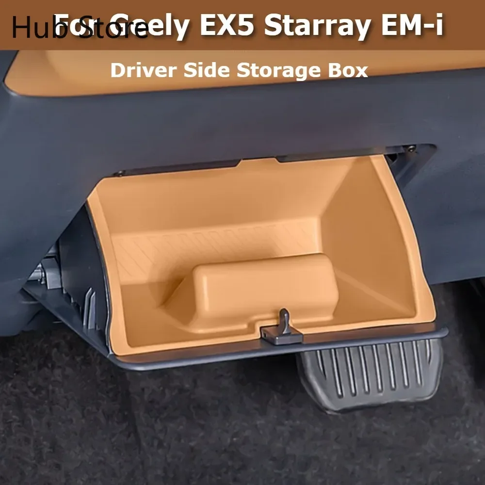 For Geely Starray EM-i EX5 EM-i 2025 2026 Driver Side Storage Box Document Organizer Multifunctional Holder Interior Accessories
