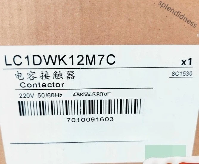 

Brand New LC1DWK12M7 LC1DWK12M7C LC1DWKM7C LC1DWKM7 Capacitor contactor 25 coil 220 V AC 50/60HZ Fast Delivery